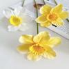 Artificial Daffodil Flowers 15 Inch Length Fake Silk Narcissus Flower Yellow White Faux Flower Bouquet for Floral Arrangement Spring Home