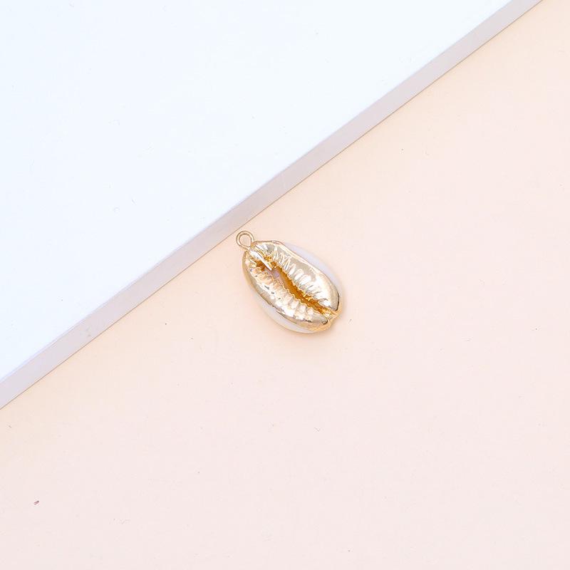Electroplated Natural Shell Conch Scallop Pendant for DIY Necklace & Bracelet Jewelry