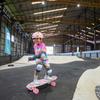 Skateboard Flashcard With Glowing Rgb Led Wheels Flowers