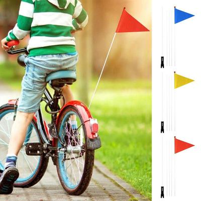 5 Sections 2.2m Adjustable Height Bikes Safety Flag Cycling Safety Pennant Mountain Bicycles Flagpole For Outdoor Cycling