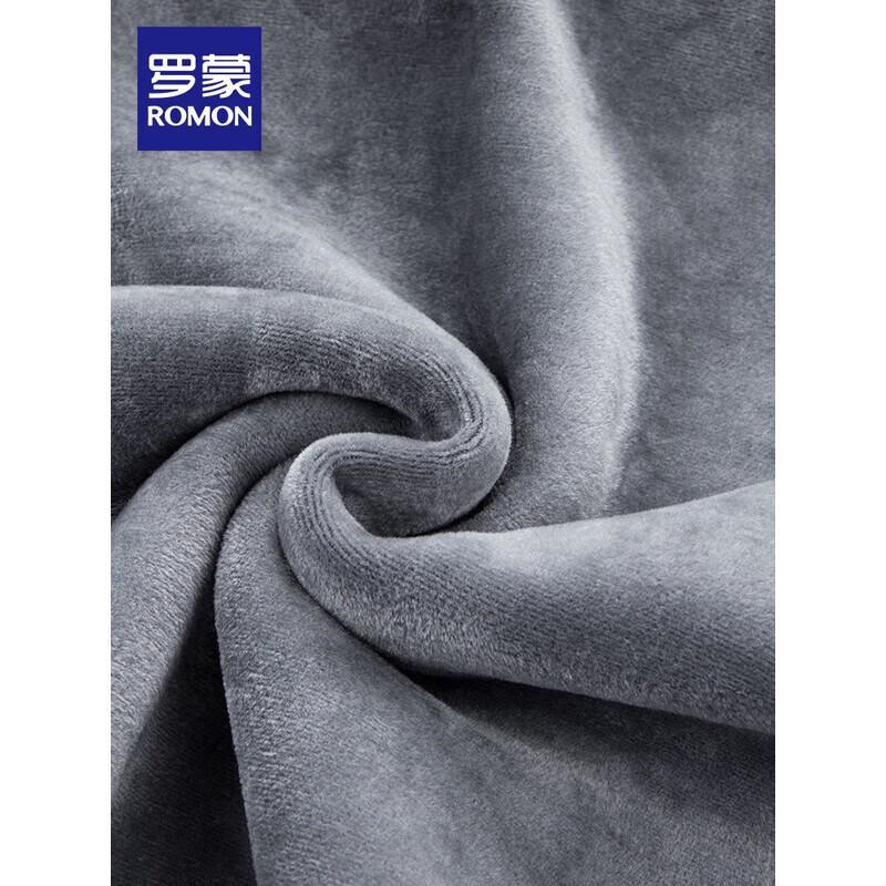 ROMON Men's Faux Two-Piece Elastic Slim Knit Shirt