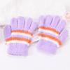 Cute Warm Kids Winter Gloves Windproof Full Finger Children Mittens Elastic Candy Color Baby Gloves for 6-9 Years Old Outdoor