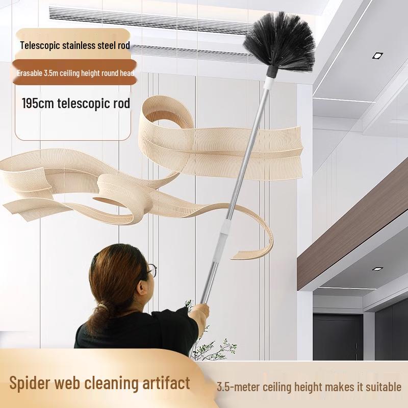 High Ceiling Dust & Spiderweb Duster with Telescopic Pole