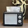 Anti Drop Vintage TV Tissue Storage Box Decorative Vintage TV Model Toy  Children/Kids