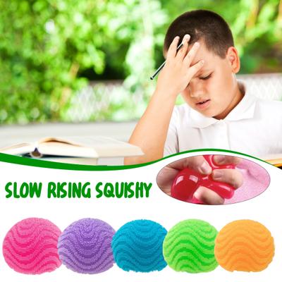 Palla Antistress Texturizzata Morbida Elastica Palla di Peluche Giocattolo da Spremere Antiansia Portatile da Viaggio Scuola Ufficio Palla Antistress Giocattolo Fidget