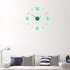 EW Kreative Einfache Leuchtende Digitale Uhr Europäischer Stil DIY Stille Wanduhr Arbeitszimmer Wohnzimmer Lochfreier Wandaufkleber Uhr