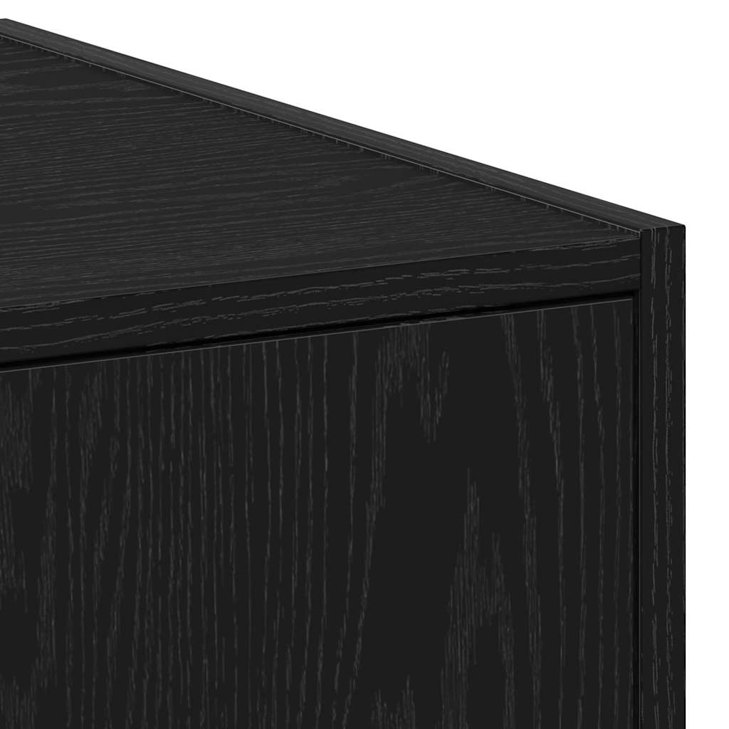 Pharmacy Cabinet Black Oak Effect 30 x 41 x 174.5 cm