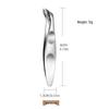 Stainless Steel Cuticle Nippers: Portable Hangnail & Dead Skin Clippers, Exfoliating Manicure Tool.