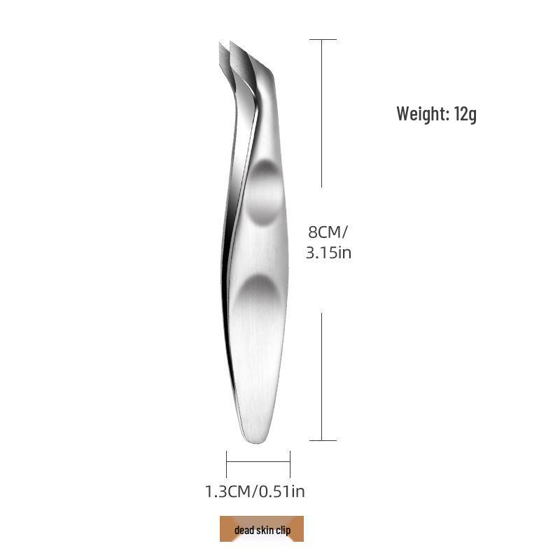 Stainless Steel Cuticle Nippers: Portable Hangnail & Dead Skin Clippers, Exfoliating Manicure Tool.