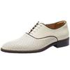 Hollow Leather Shoes Men'S British Dress Business Real Cowhide Summer Breathable Men'S Pointed Oxford Casual Men'S Shoes