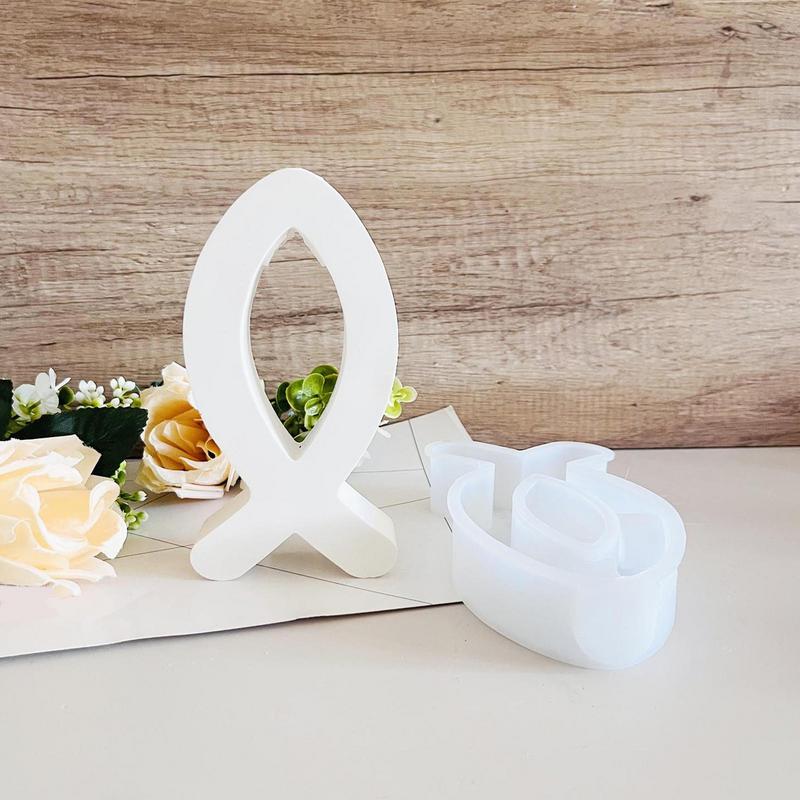 3D Fish Shape Hydroponic Candle Silicone Mold DIY Gypsum Candle Holder Vase Desktop Decoration Ornament
