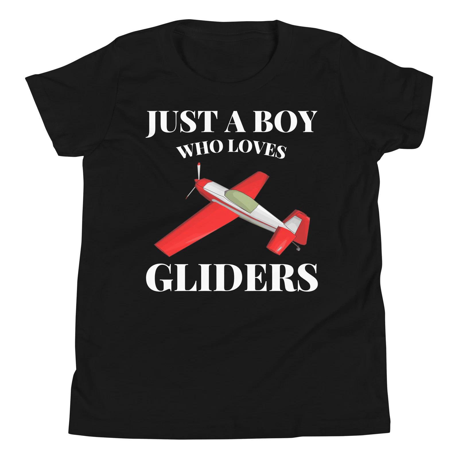 Just a Boy who loves Gliders Airplane Aviation Gliding Youth T-Shirt 100
