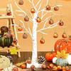 24 Pcs Pumpkin Ball Decorations Fall Pumpkin Hanging Ornament For Thanksgiving Christmas Tree Home Halloween Festival