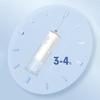 Munddusche Tragbar Zahnwasserstrahler USB Wiederaufladbar Wasserstrahl-Zahnreiniger mit 3 Düsen 200ml IPX7 1800 U/min