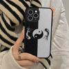 Chinese Koi Fishes Phone Case Hard Leather Case for iPhone 11 12 13 Mini Pro Max 8 7 Plus SE 2020 X XR XS Coque