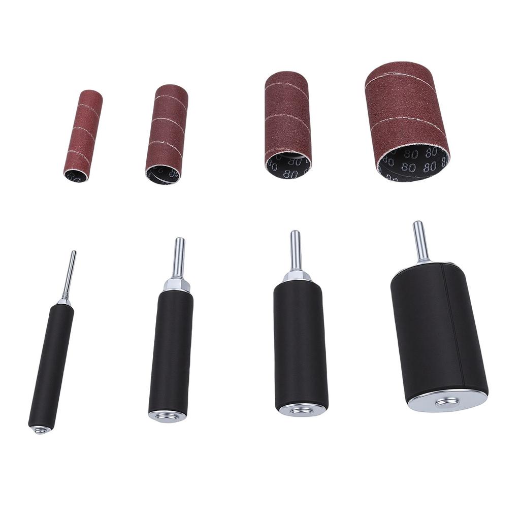 Sanding Kit 1/4in Shank 1/2in 3/4in 1in 1-1/2in Sanding s and 80 120 Grit Sleeves for Rotating Tool Electric Drill