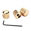 3 Pcs Electric Guitar Bass Effect Knob Volume Tone Control Knob Potentiometer Cap Metal Dome Knobs Replacement Parts