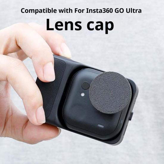 Lens Cap for Insta360 GO Ultra Action Camera Plastic Lens Cover Dustproof Anti-Scratch Protective Cap Replacement