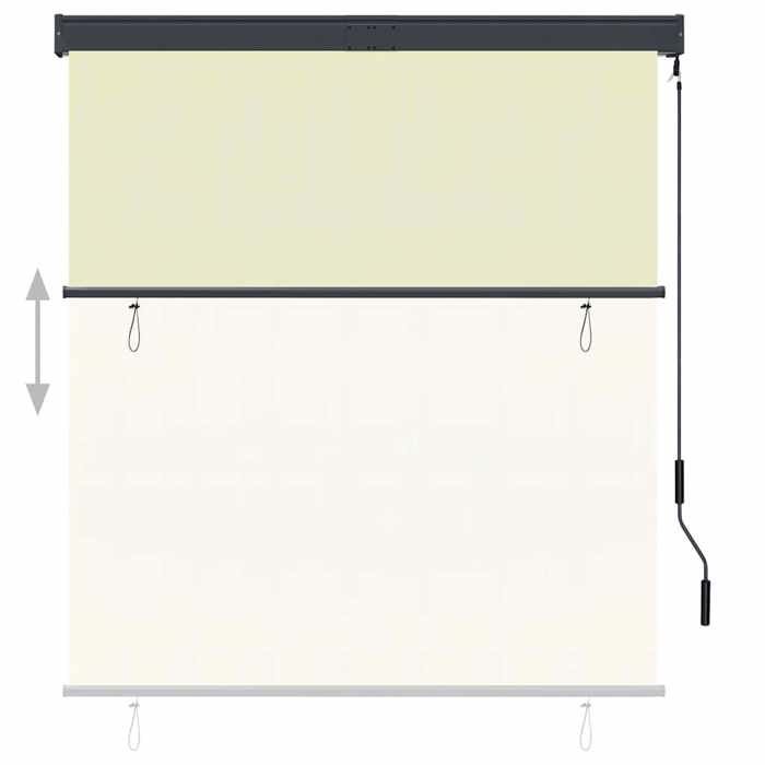 VidaXL Store Roulant d'Extérieur Auvent Rétractable Vertical Balcon Jardin Pergola Terrasse Patio Blocage Des UV 145971