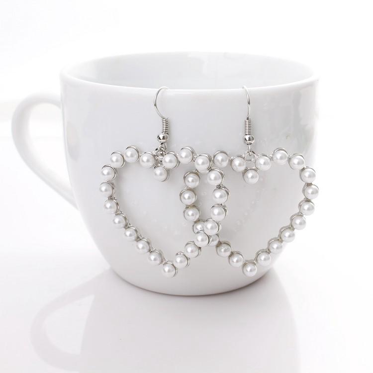 Ohrringe Für Damen Gold Modeschmuck Anhänger Mädchen Trend Geschenk Hängend Dangler Ohrhänger Verschluss Weiblich Herz Einfach