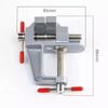 Small Jewelers Hobby Clamp On Table Flat Pliers Tool Vice Bench Vise Muliti-Funcational 3.5&Quot Aluminum Miniature