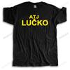 Unisex Marke T-Shirt Schwarz Neu O-Ausschnitt T-Shirt Mode Kurzarm Atj Lucko Croco Neu Baumwolle Streetwear T-Shirt Herren T-Shirts