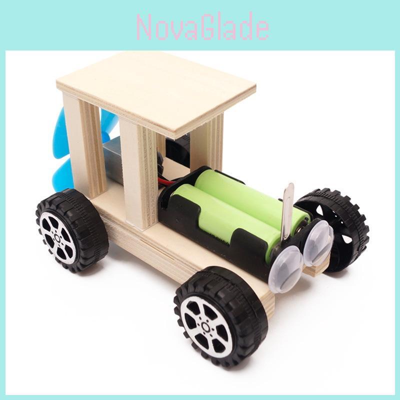 Science Educational Diy Wind-powered Car Wooden Model Kit For Elementary School Hands-on Learning