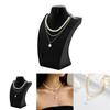 Contemporary Five-point Star Necklace With Dazzling Pearl Beads For Fashion-forward Women