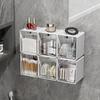 Transparent Bathroom Cotton Stick Makeup Cotton Bathroom Pull-Out Storage Drawer Style Storage Box Under The Mirror Cabinet