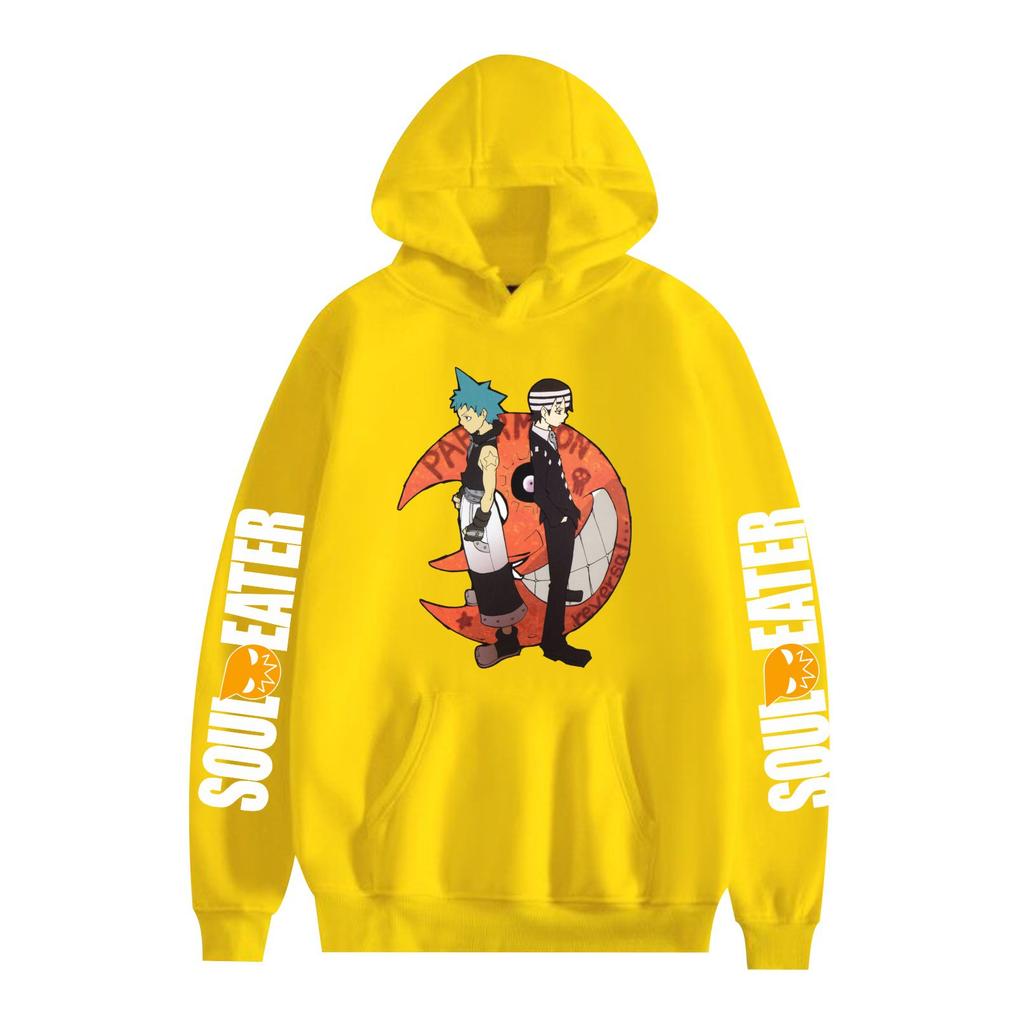 Soul Eater Anime Graphic Printing Autumn Winter Fleece Hoodie