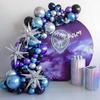 121Pcs White and Gold Balloons Garland Arch Kit with Starburst Foil Balloons for Wedding Anniversary Birthday Party Decorations