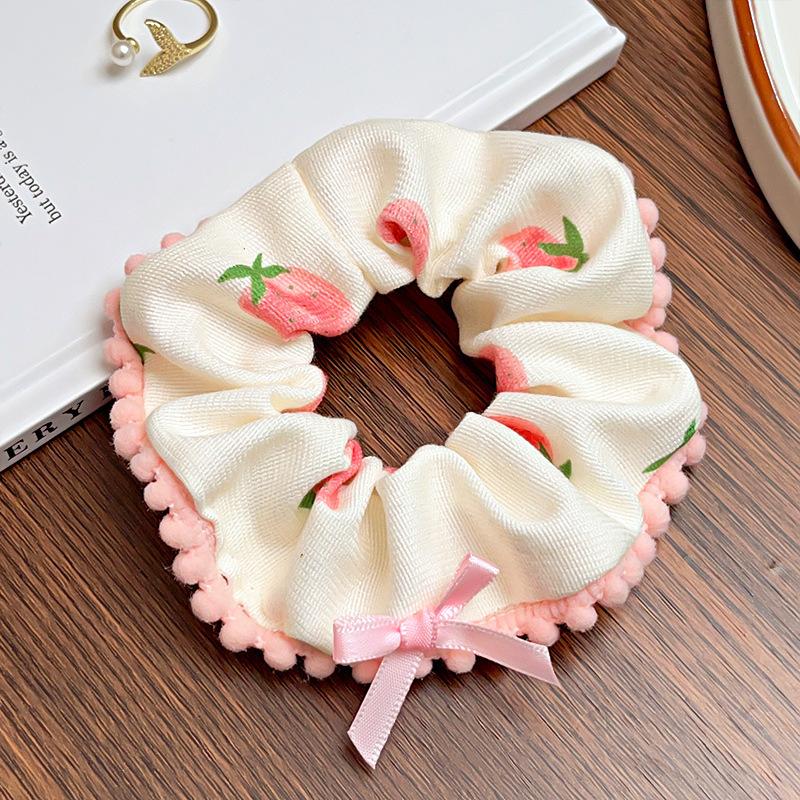 Girls Sweet Dot Bow Hair Band Accessories Fashion Large Hair Tie Rope Headband Elastic Scrunchies For Women Ponytail Hair Accessories