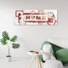 Canvas print, Red inscription Home