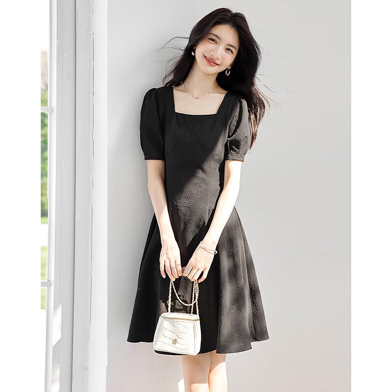Women's Elegant Short-Sleeve A-Line Mini Dress