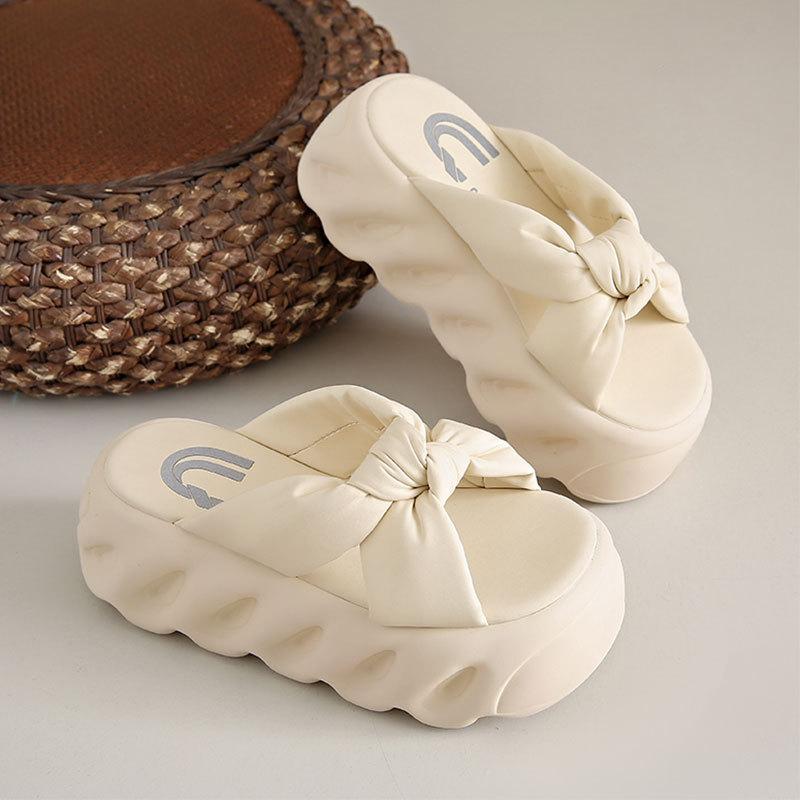 

С юбками, тапочками, женской летней одеждой, сандалии-маффины на толстой подошве с увеличением роста 2025 новые женские сандалии высокого класса 40 бежевый