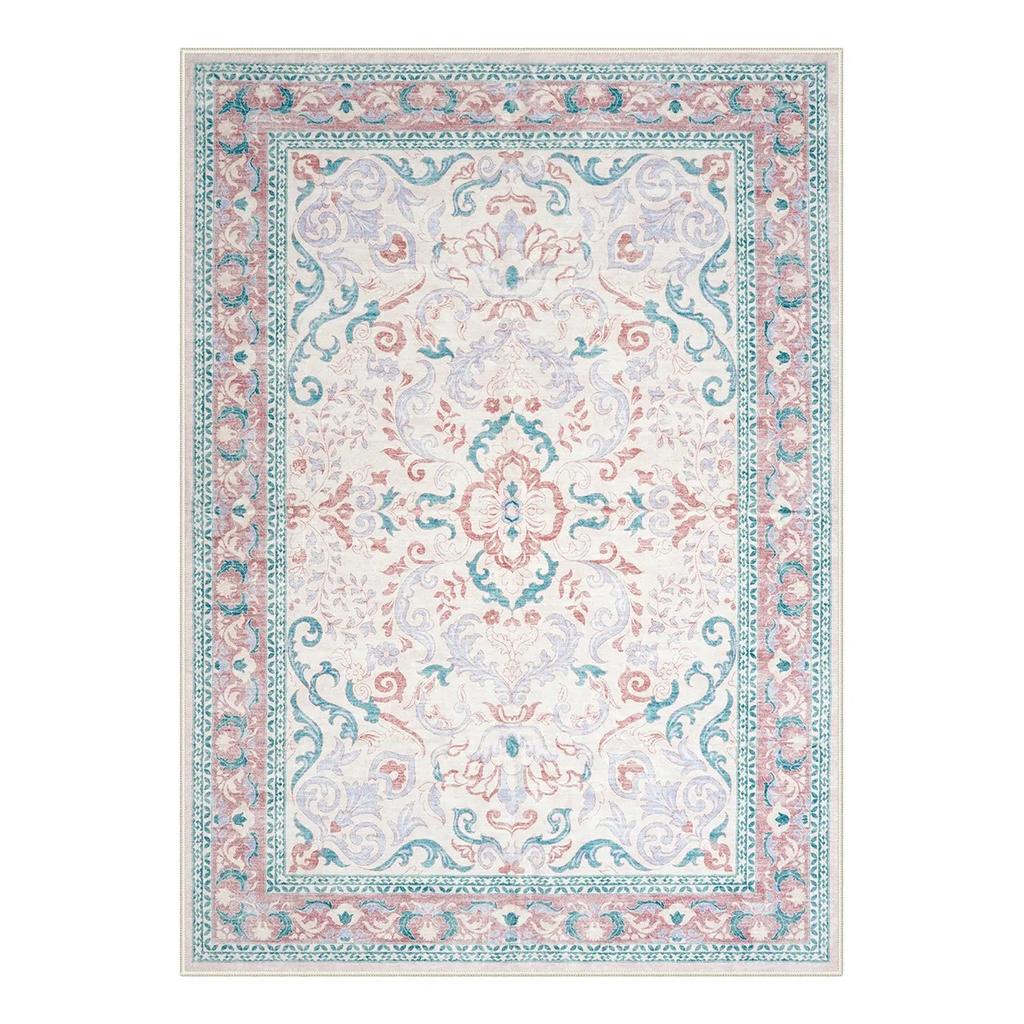 Vintage Floral Garden Elegance Dywan Klasyczny Europejski Design Dywan do Salonu Bohema Dekoracyjny Dywan do Sypialni Antypoślizgowy Wycieraczka
