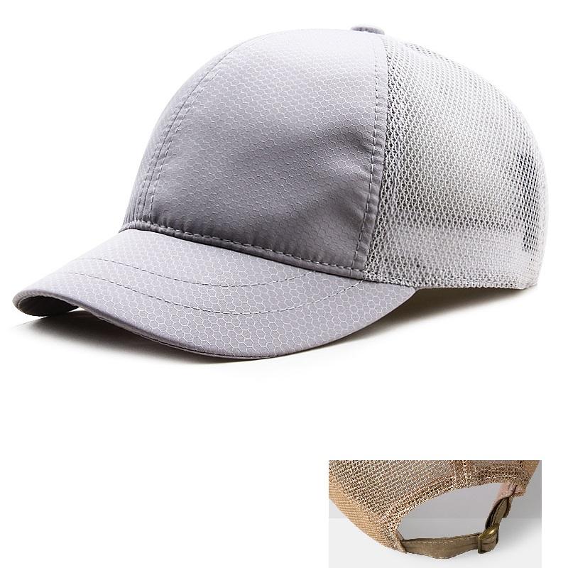K-pop Fashion Short Bill Hat for Men and Women, Quick Dry Brim Hat, Mesh Back Trucker Baseball Dad Cap