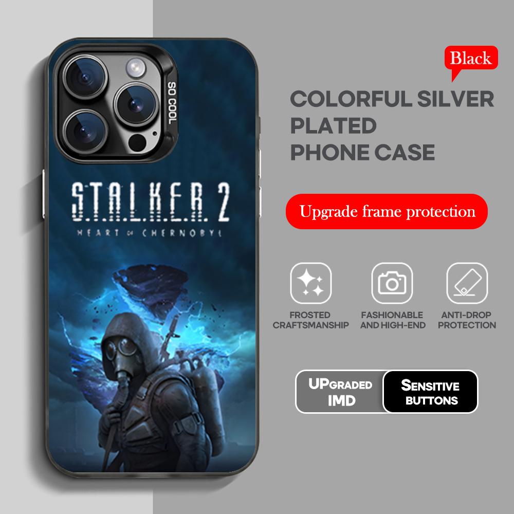 

Game Stalker 2 hot Phone Case black IMD Colorful Silver Suitable soft case for iPhone 16 15 14 13 12 11 XS Pro Max iPhone 15 Plus