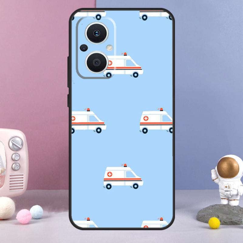 EMT EMS Ambulance Funda For OPPO Reno 14 F 11F 12F 13F 10 11 12 13 Pro 7 8 Lite OPPO Find X8 X6 X5 X9 Pro Case