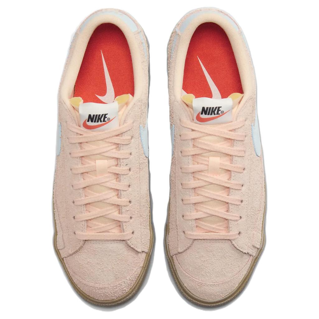 Nike  Blazer Low 77 Crimson Tint Glacier Blue Women Sneakers Orange Gum-Light-Brown Team-Orange FQ8060-800
