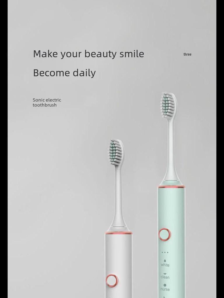 Rechargeable Soft Bristle Electric Toothbrush for Adults - Portable Gift Edition