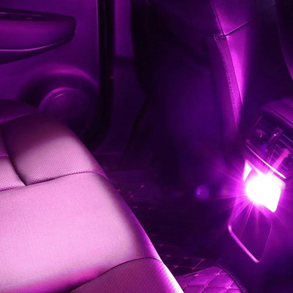 USB Car LED Atmosphere Light Decorative Lamps for Car Interior Environment Auto PC Computer Portable Light Plug Play Ambient