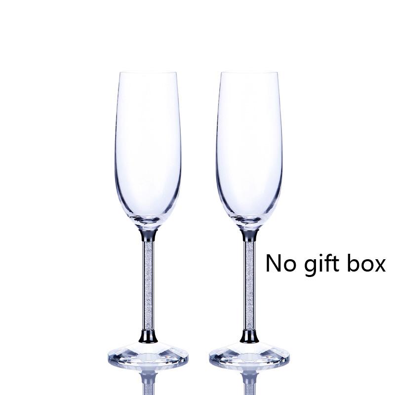 Creative Wedding Wine Glass cup unique Champagne Flutes Crystalline Party Gift Toasting Glass Goblet Crystal Anniversary