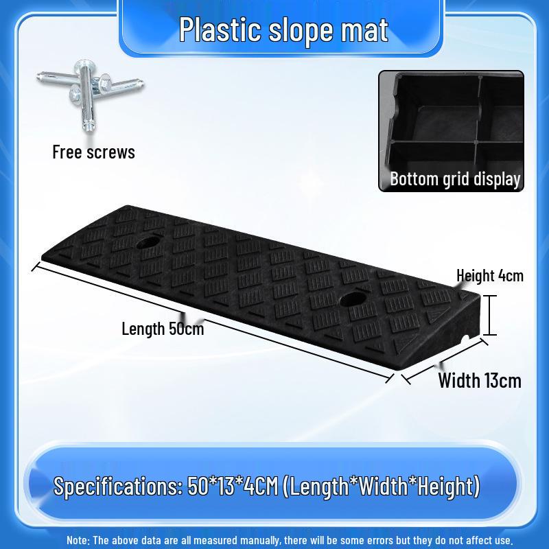 Home Car Step Threshold Mat - Plastic Curb Ramp