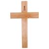 Holzkreuz zum Aufhängen an der Wand Christliche Dekoration Religiöses Kruzifix Natürliche Holzmaserung Warme Haus- und Kirchen-Hängedekoration 25cmx14.5cm