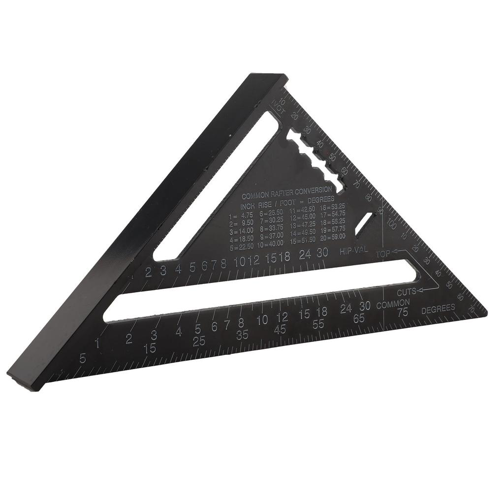 Protractor d'angle pour toiture 7 pouces Alliage d'aluminium Oxydation noire  (  )
