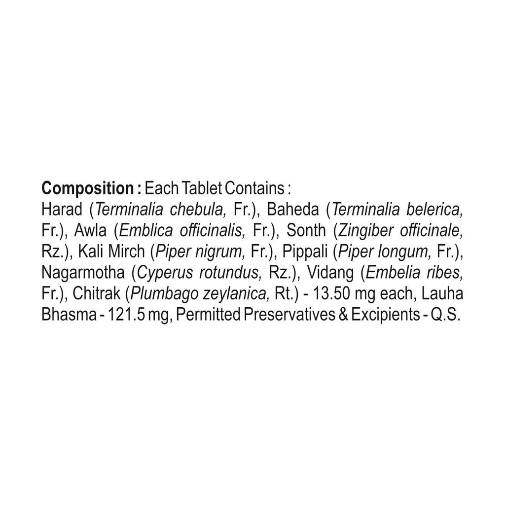 Baidyanath Asli Ayurved Navayas Lauha 40 Tablets X Pack Of 3 Ayurvedic Iron Herbal Supplement