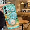 Phone case: 2D flat, suitable for Samsung Galaxy A34 A35 M05 M06 S20 S22 S21 FE Plus 5G protective case, collection of little underwater animals, perf