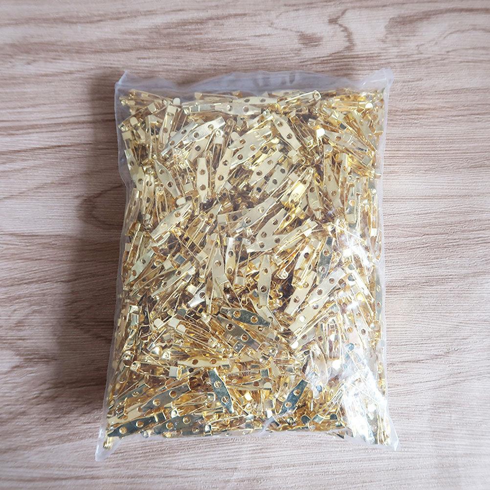 

200 шт. безопасных застежек для брошей из сплава, золотистого цвета, подходят для изготовления ювелирных изделий своими руками. Булавки-застежки. Size 3