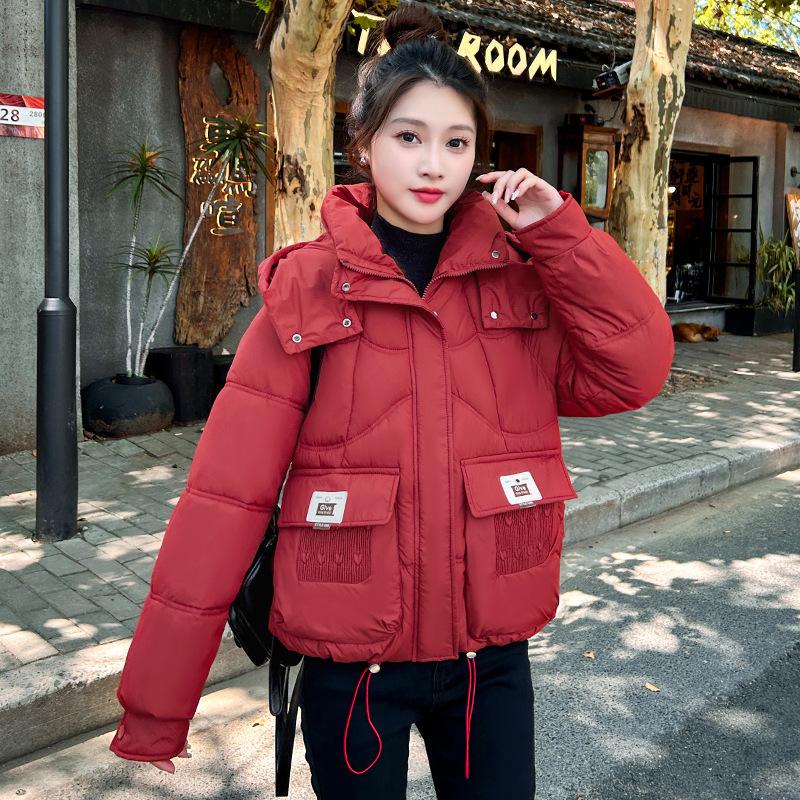 Thickened down cotton-padded clothes women's short winter new small fashion loose and thin cotton-padded jacket jacket